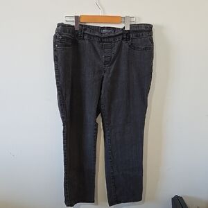 AdditionElle Petite Elastic Waistband Jeans